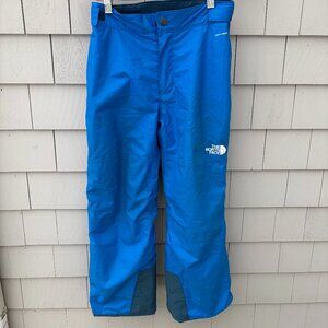 Boys North Face Ski Pants Insulated Adjustable Waist Kids Medium 10/12 Blue